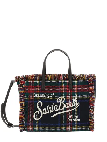 Logo Embroidered Fringed Edge Tote Bag - MC2 Saint Barth - Modalova