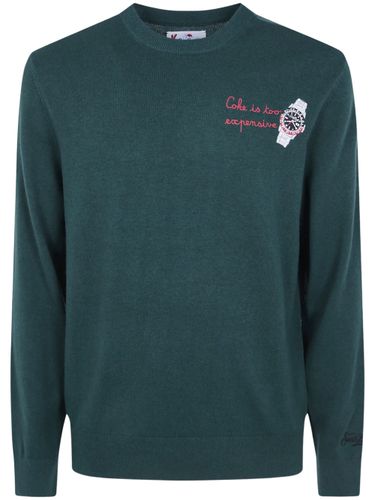 Watch Embroidered Crewneck Jumper - MC2 Saint Barth - Modalova