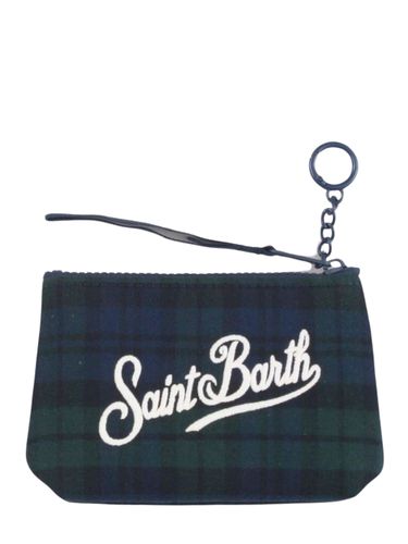 Logo Embroidered Zipped Clutch Bag - MC2 Saint Barth - Modalova