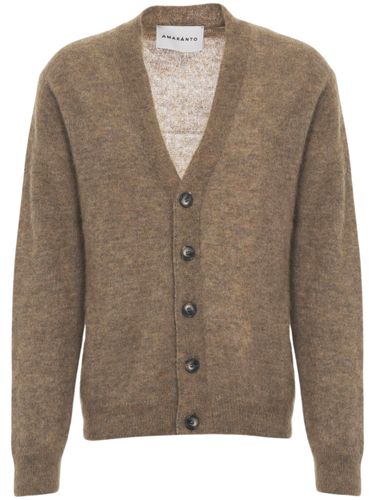 AMARANTO V-Neck Knitted Cardigan - AMARANTO - Modalova
