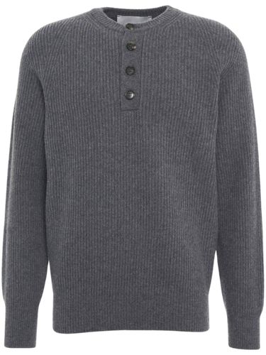 Knitted Buttoned Polo Shirt By - AMARANTO - Modalova