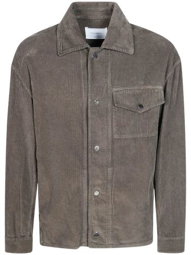 Long Sleeved Buttoned Condury Shirt - PAOLO PECORA - Modalova
