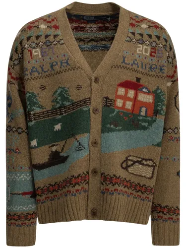 Intarsia-Knit V-Neck Cardigan - POLO RALPH LAUREN - Modalova