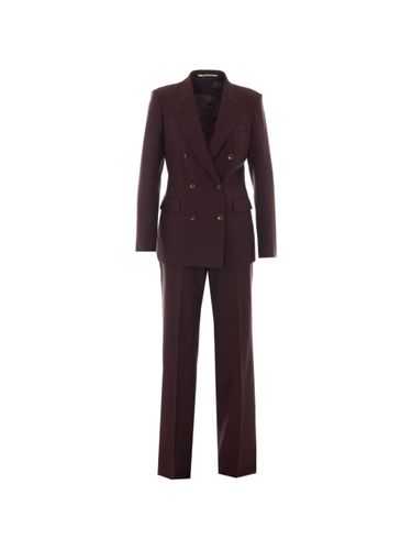 Double-Breasted Wool Suit - Tagliatore - Modalova