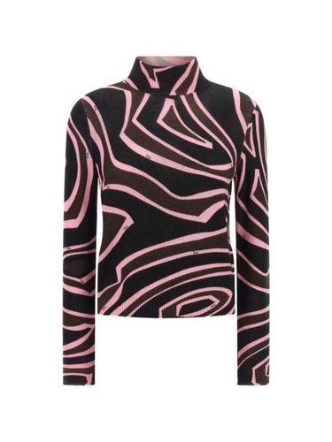 Printed Wool Turtleneck Sweater - Pucci - Modalova