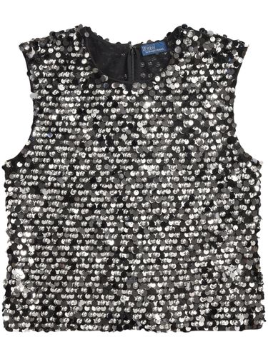 Sequin-Embellished Tank Top By - POLO RALPH LAUREN - Modalova