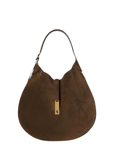 Large Polo Id Suede Shoulder Bag - POLO RALPH LAUREN - Modalova