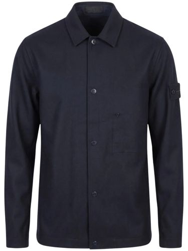 Logo-Patch Button-Up Shirt - Stone Island - Modalova