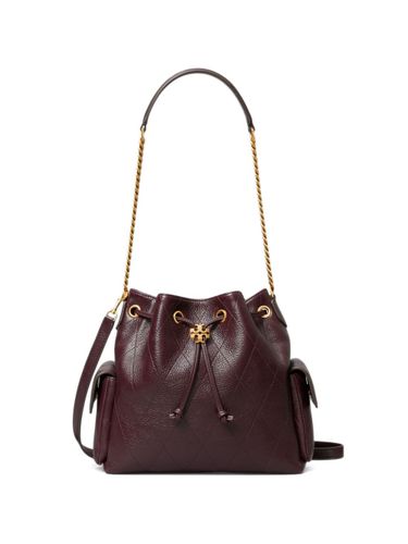Charlie Drawstring Leather Bucket Bag - Tory Burch - Modalova