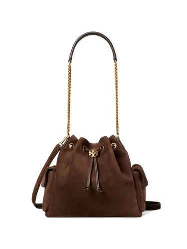 Charlie Drawstring Leather Bucket Bag By - Tory Burch - Modalova