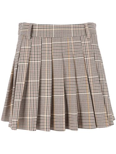 Blay Flannel Mini Skirt With Tartan Pattern - MC2 Saint Barth - Modalova