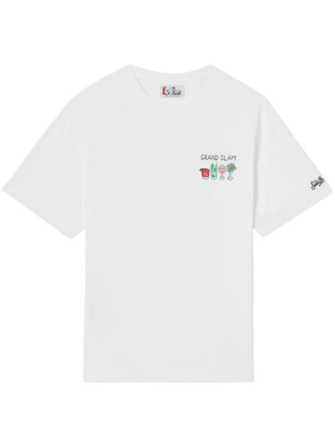 Off Arnott T-Shirt With Grand Slam Embroidery - MC2 Saint Barth - Modalova