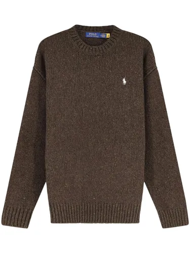 Logo Ribbed Knitted Sweater By - POLO RALPH LAUREN - Modalova