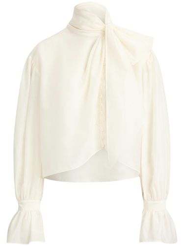Tie-Bow Organdy Shirt - POLO RALPH LAUREN - Modalova