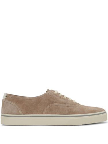 Suede Leather Sneakers - Brunello Cucinelli - Modalova