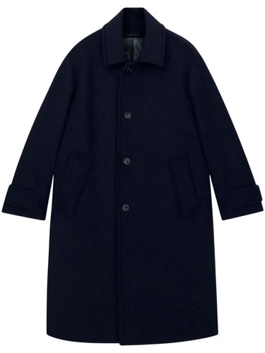 Single-Breasted Wool And Cashmere Coat With A Notched L - Giorgio Armani - Modalova