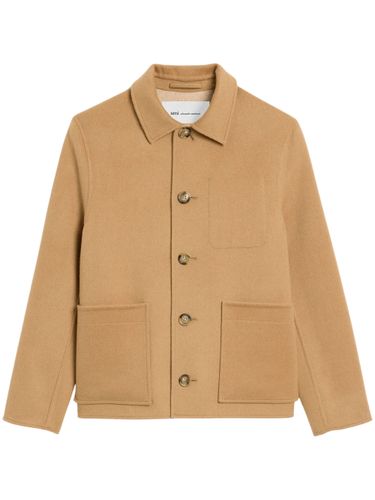 Wool And Cashmere Overshirt - Ami Paris - Modalova