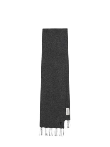 Ami Paris Ami De Coeur Wool Scarf - Ami Paris - Modalova