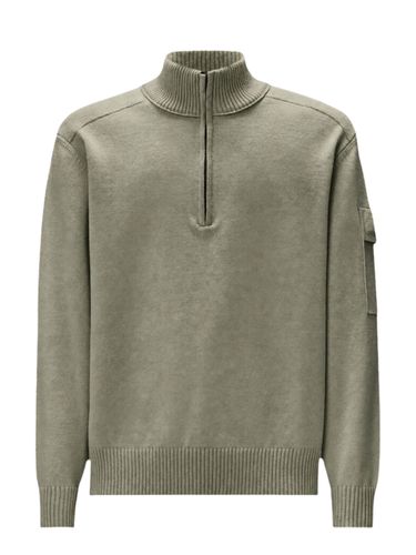 Metropolis Series Extrafine Merino Wool Half Zip Sweater - C.P. COMPANY - Modalova