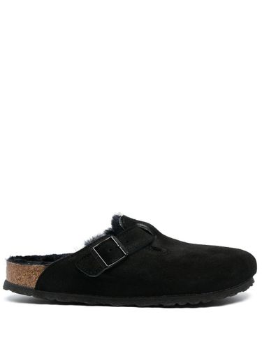 Boston Shearling Suede Slippers - Birkenstock - Modalova