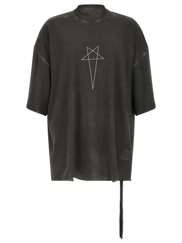 Printed T-Shirt By - RICK OWENS DRKSHDW - Modalova