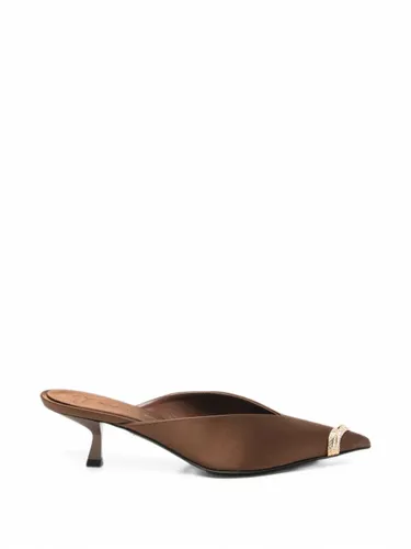Leather Heeled Mules - GIUSEPPE ZANOTTI - Modalova