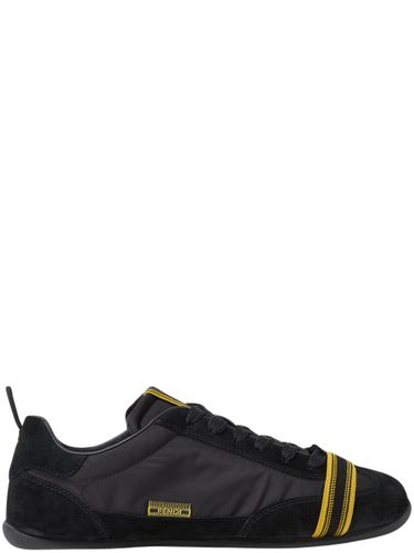 Wrap Suede And Fabric Low-Top Trainers - Fendi - Modalova