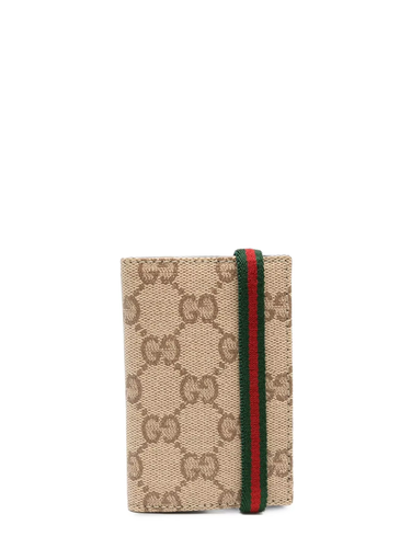 Gucci Gg And Web Detail Wallet - Gucci - Modalova