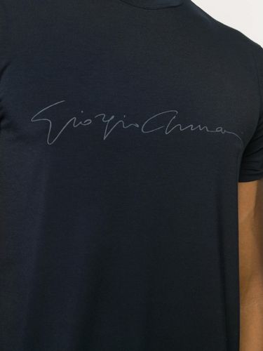 Crewneck Signature T-Shirt - Giorgio Armani - Modalova