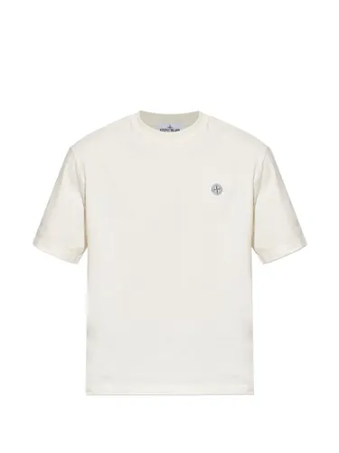 Stone Island Logo Cotton T-Shirt - Stone Island - Modalova
