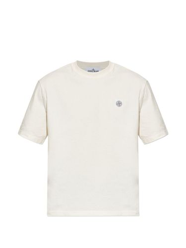Stone Island Logo Cotton T-Shirt - Stone Island - Modalova