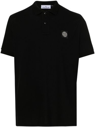 Stone Island Logo Cotton Polo Shirt - Stone Island - Modalova