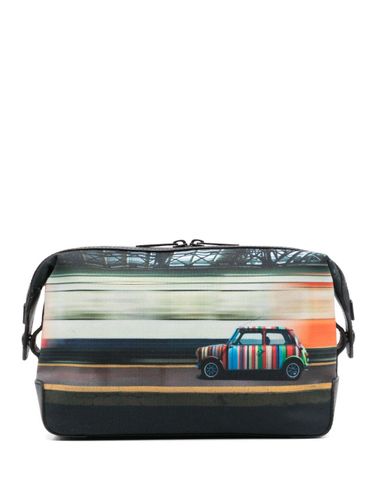 Commuter Mini Print Leather Wash Bag - Paul Smith - Modalova