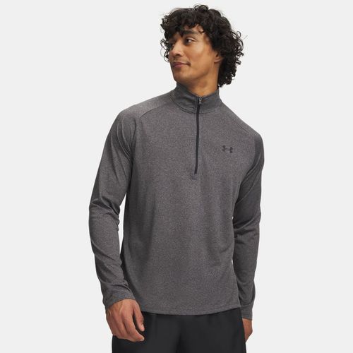Haut à manches longues et zip ½ Tech™ Carbon Heather / Noir L - Under Armour - Modalova