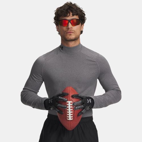 Baselayer à col montant ajusté ColdGear® Charcoal Light Heather / Noir L - Under Armour - Modalova