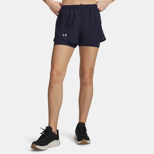 Short 2 en 1 Fly By Midnight Marine / Midnight Marine / réfléchissant M - Under Armour - Modalova