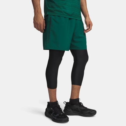 Short 21 cm tissé avec logo Tech™ Campus Ivy / Noir L - Under Armour - Modalova