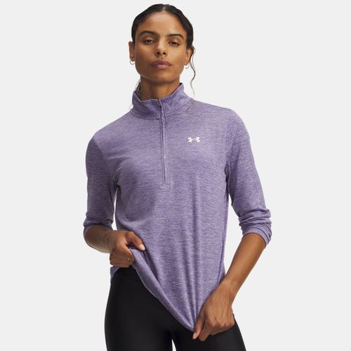 Haut ½ zip Tech™ Twist Mauve Luxe / Blanc XS - Under Armour - Modalova