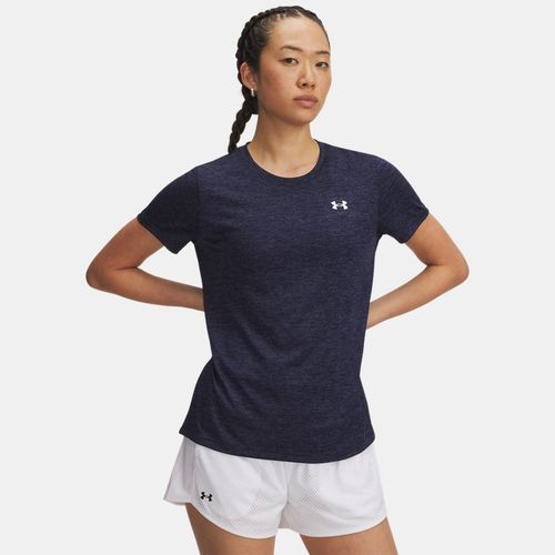 Haut à manches courtes Tech™ Twist Midnight Marine / Blanc L - Under Armour - Modalova