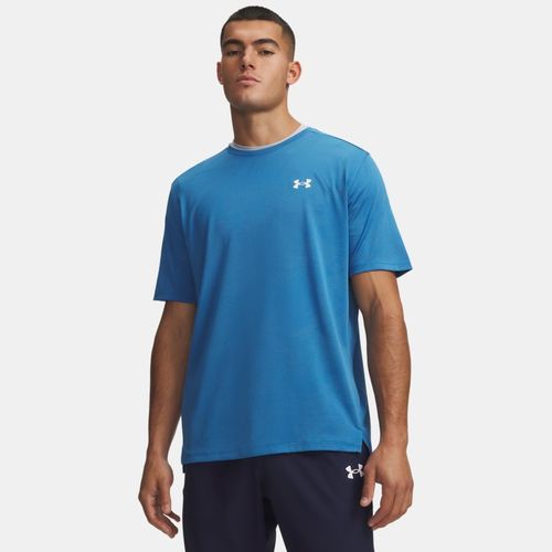 Haut à manches courtes Tech™ Vent Jacqrd Aegean / Blanc L - Under Armour - Modalova