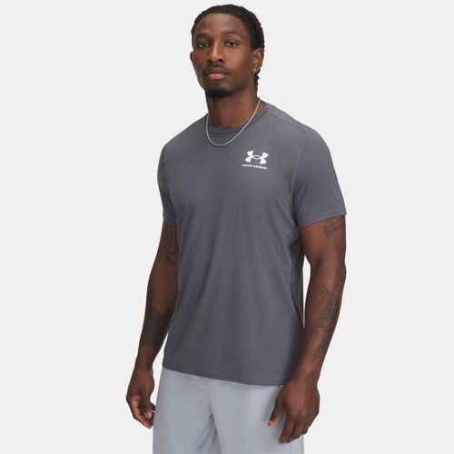 Haut à manches courtes ajusté HeatGear® Castlerock / Blanc L - Under Armour - Modalova