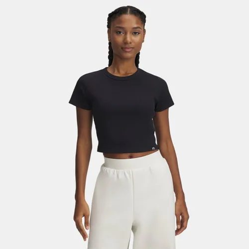 T-shirt court côtelé Rival / Blanc XL - Under Armour - Modalova