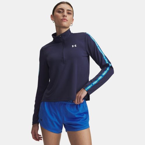 Haut ½ zip avec bandes griffées Tech™ Washed Marine / High Vis Jaune / Blanc XL - Under Armour - Modalova