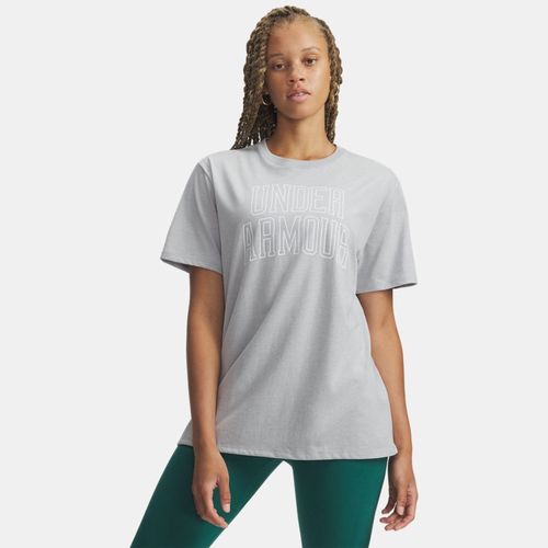 Tee-shirt oversize Rival Campus Mod Light Heather / Blanc M - Under Armour - Modalova