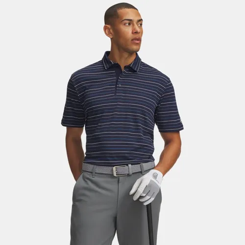 Polo Drive rayé Midnight Marine / Aegean / Blanc XS - Under Armour - Modalova