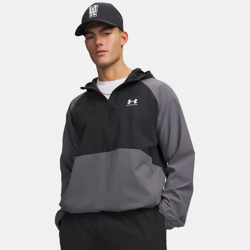 Anorak Vibe Woven Castlerock / Noir / Blanc S - Under Armour - Modalova