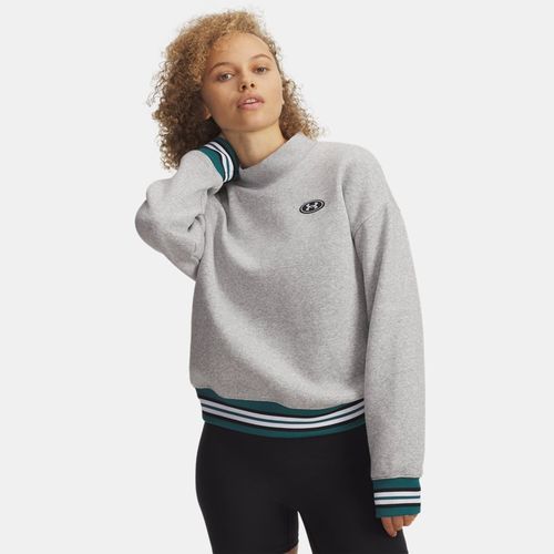 Haut à col ras du cou Icon Mod Light Heather / Blanc S - Under Armour - Modalova