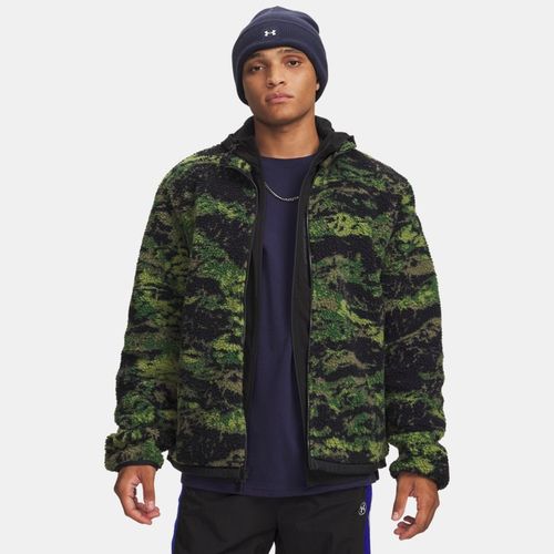 Haut entièrement zippé Icon Cold Weather High Pile Warm Olive / Warm Olive XS - Under Armour - Modalova