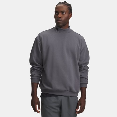 Haut à col ras du cou Icon Heavyweight Terry Castlerock / Ultimate Noir 3XL - Under Armour - Modalova