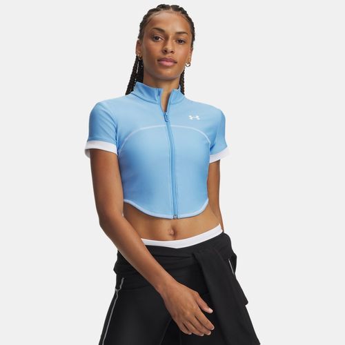 Haut à manches courtes entièrement zippé HeatGear® Horizon / Blanc XS - Under Armour - Modalova